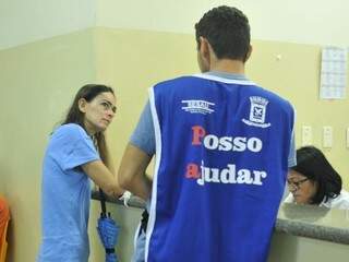 Agentes de acolhimento agilizam e filtram atendimento dos pacientes. (Foto: Alcides Neto)