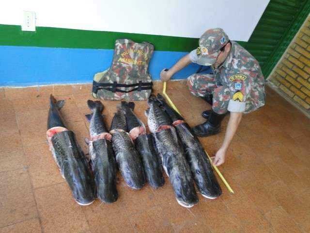 Homem &eacute; preso em Jardim com  pescado irregular 