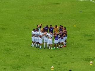 Jogadores do Novo mostram união antes da estreia na Copa do Brasil contra pernambucanos (Foto: Divulgação)