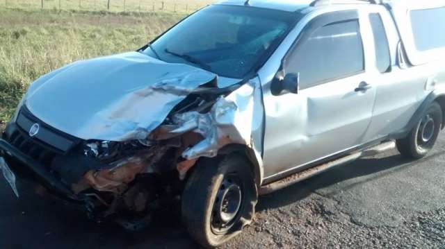 Acidente entre moto e picape na MS-395 mata homem de 43 anos