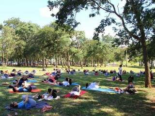 Cerca de 100 pessoas participaram da ação no Parque neste final de semana. (Foto: Fernando Antunes)
