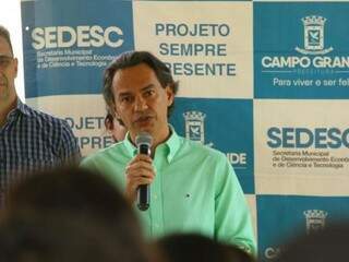 Prefeito de Campo Grande, Marquinhos Trad, PSD.
(Foto: André Bittar/Arquivo).