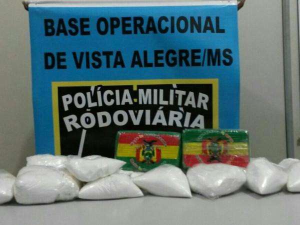 Pol&iacute;cia apreende 9,2 kg de coca&iacute;na em distrito de Maracaju