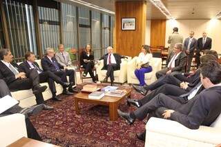 Temer também se reuniu com deputados eleitos ontem  em Brasília (Foto: Reprodução Facebook - PMDB)