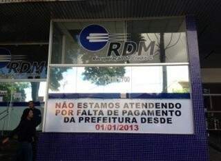 Sem conseguir receber da prefeitura, RDM fechou as portas no começo de junho (Foto: arquivo)