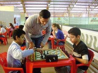 Jogos Escolares incluíram também disputas de xadrez (Foto: Divulgação)