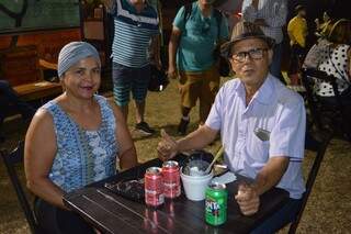 O casal, Luci Dalva de Oliveira e Newton Moreira curtindo o evento a dois (Foto: Alana Portela)