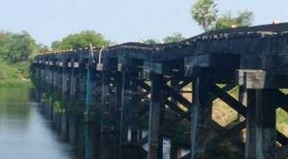 Ponte é a principal via de acesso a fazenda da região do Pantanal. (Foto: Divulgação)