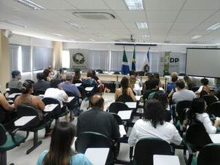 Evento debateu implantação do banco de sangue de cordão umbilical na Capital (Foto: Pedro Peralta)
