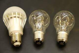 Lâmpadas evoluíram ao longo dos anos para economizar energia. (Foto: Marcos Ermínio)