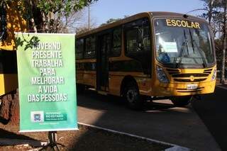 Os ônibus do tipo OR3 têm capacidade para transportar 59 alunos (Foto: Marcos Ermínio)