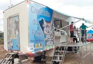 Caminhão do Peixe vai disponibilizar espécies como pintado e pacu. (Foto:Divulgação)