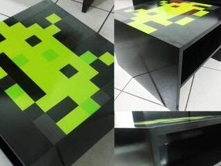 Mesa de MDF, com game pixel, por R$ 300,0