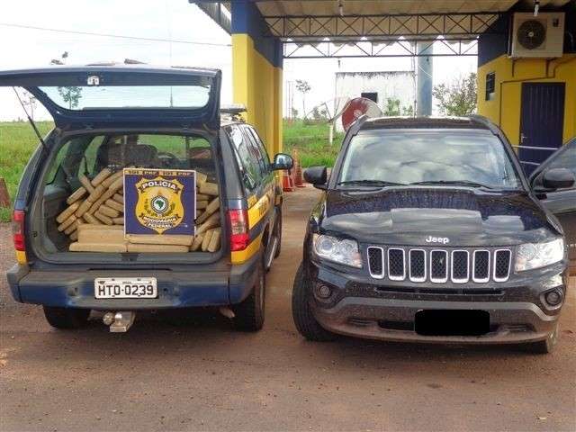 PRF apreende 184 kg de maconha em ve&iacute;culo de luxo