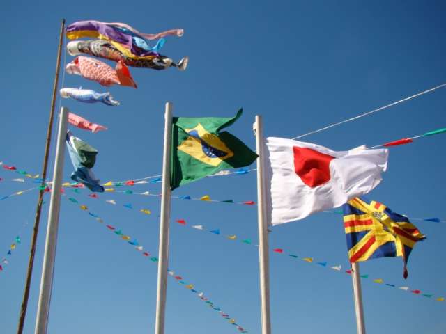 Japoneses fazem brincadeira tradicional no domingo, em festa aberta ao p&uacute;blico