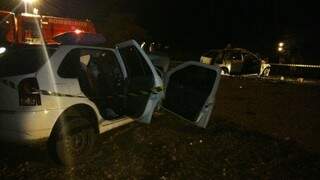 O acidente foi na noite de ontem entre dois veículos Gol, de cor branca. (Foto: divulgação)
