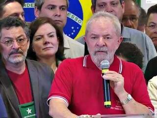Lula fez pronunciamento sobre denúncias do MPF nesta quinta-feira (Foto: reprodução)