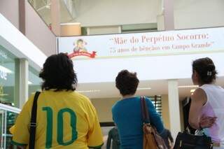 O salão do Centro de Apoio ao Devoto será onde os fieis irão se reunir para ver os jogos (Foto: Marcos Ermínio)