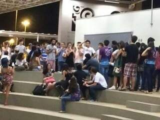 Estudantes ocupam espaços da Uems de Campo Grande desde o dia 7 deste mês (Foto: Direto das Ruas)