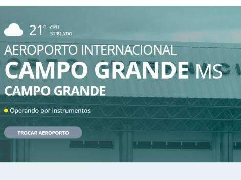 Com c&eacute;u nublado e chuva, aeroporto passa a operar por instrumentos
