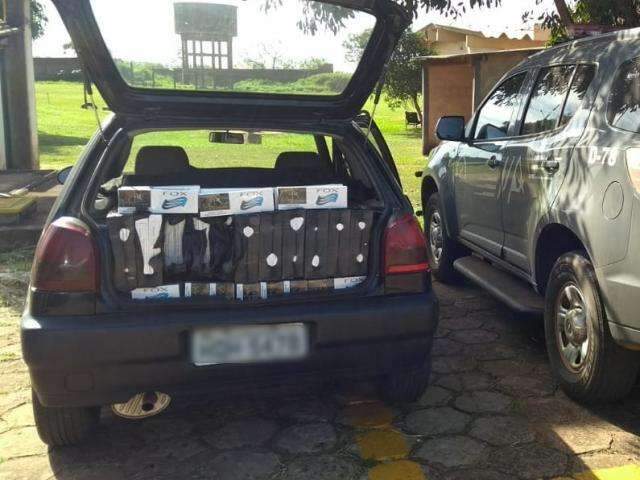 Em 2h, 4 s&atilde;o presos com maconha, pneus e cigarros do Paraguai 