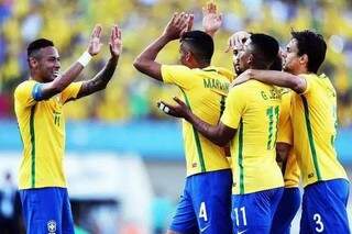 Brasil venceu Honduras por 5 a 0 e está na final (Foto: Reprodução/Twitter)