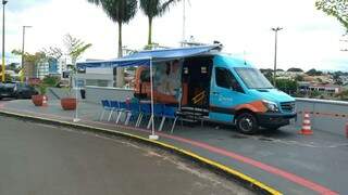 De hoje até domingo, o veículo da Energisa estará no estacionamento do Shopping Campo Grande (Foto: Energisa/Divulgação). 