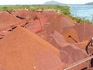 Produção de minério em Corumbá (Foto: Diário Corumbaense)