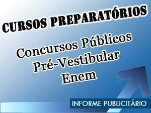 Preparat&oacute;rios para Enem, pr&eacute;-vestibular e concursos p&uacute;blicos