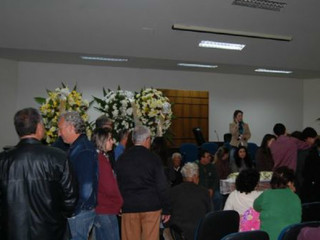 Ex-prefeito foi velado na Câmara de Vereadores de Maracaju. (Foto: Tudo do MS)
