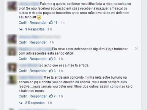 V&iacute;deo: M&atilde;e 'toma dores' da filha, vai para frente de escola e agride estudante