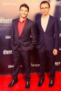 Filipi Silveira e Roberto Leite no 7° Los Angeles Brazilian Film Festiva no ano passado. (Foto: Divulgação)