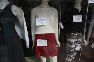 Na loja Gabriella Araujo, o tricot tem preços que cabem no bolso dos consumidores. (Foto: Fernando Antunes)