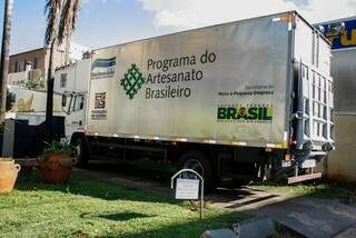 Caminhão que fará o transporte foi doado pelo Programa do Artesanato Brasileiro. (Foto: Daniel Reino)