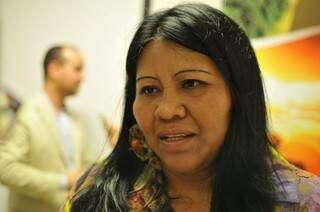 Silvana Dias de Souza destacou que é a primeira vez que o movimento indígena integrará o governo. (Foto: Alcides Neto)