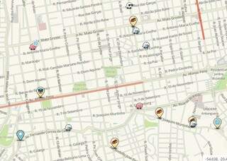 O app mostra os locais com trânsito afogado, blitz e acidentes, tudo editado pelos usuários (Foto: Divulgação)