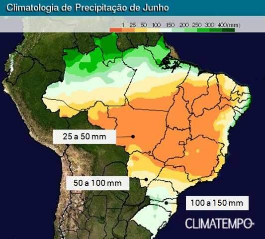 Previs&atilde;o &eacute; de at&eacute; 100 mil&iacute;metros de chuva em MS em duas semanas