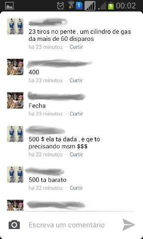Jovens s&atilde;o flagrados negociando arma de brinquedo pelo Facebook