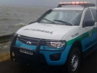 Lago onde os turistas e piloteiros foram resgatados durante temporal (Foto: divulgação/PMA) 