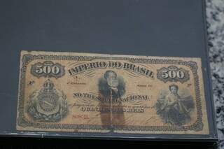 Primeiro dinheiro que circulou no Brasil (Foto: Paulo Francis)