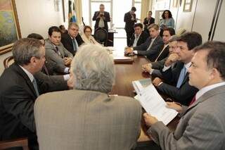 Reunião entre deputados estaduais e bancada federal em Brasília (Foto: divulgação)