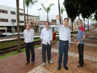 Alcides Bernal esteve na Orla Ferroviária e obras de revitalização custarão R$ 15 milhões (Foto: Divulgação)