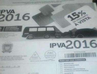 Em preto e branco, boleto do IPVA 2016 chega aos contribuintes de MS