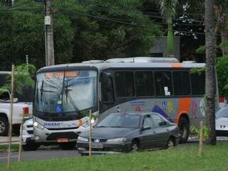 Os ônibus são o único meio da transporte coletivo hoje em Campo Grande (Foto: Alcides Neto)
