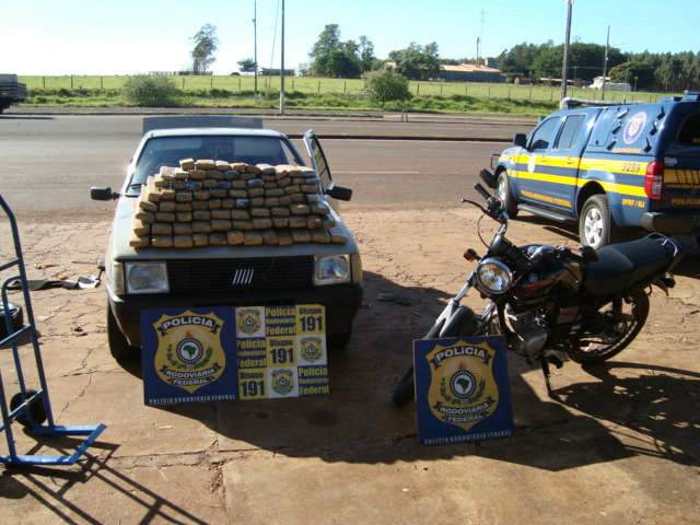  Dois s&atilde;o presos por tr&aacute;fico de 80 quilos de maconha em Ponta Por&atilde;