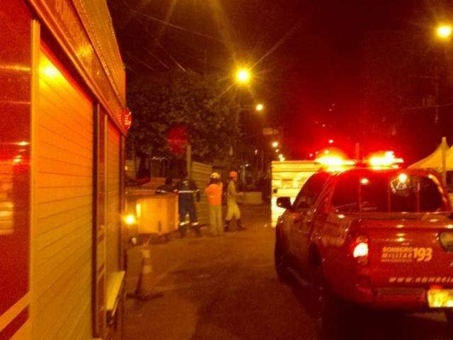 Vazamento de g&aacute;s mobiliza bombeiros para obras do Reviva na Marechal Rondon