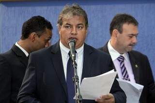 Alceu Bueno durante sessão na Câmara Municipal, quando ainda era vereador (Foto: Divulgação/CMCG)