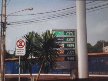 Postos repassam aumento e gasolina é vendida por R$ 3,59 na Capital