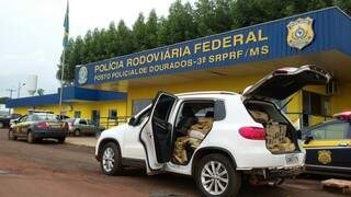 Droga estava sendo levada para o Estado de Goiás (Foto:Divulgação