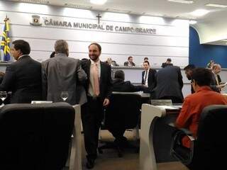 Compareceram a sessão 27 dos 29 vereadores de Campo Grande (Foto: Kleber Clajus)